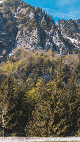 Smartphone HD Wallpaper of beautiful alpine view at the Hochfelln- Bergen - Bavaria - Germany