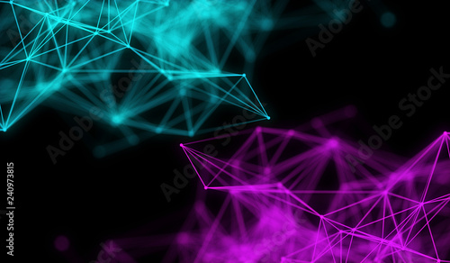 Modern nano plasma energy laser futuristic virtual technology background, digitally generated image.