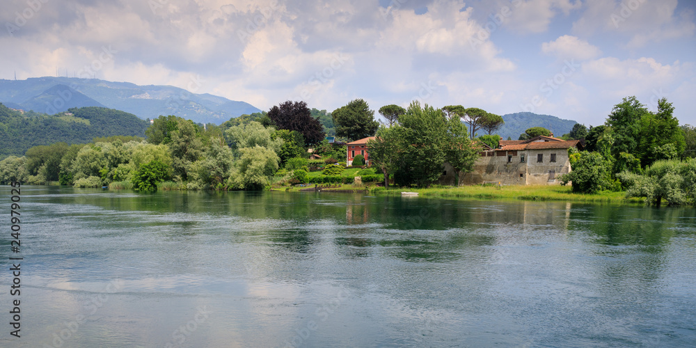 Obraz premium fiume Adda - Parco Adda nord