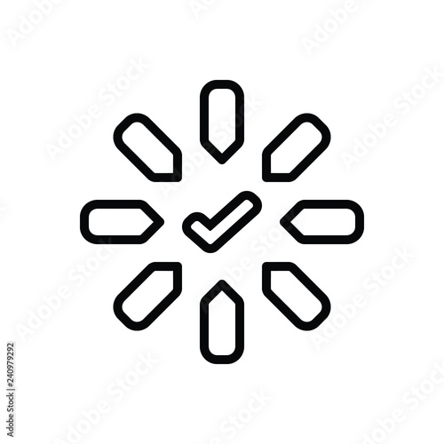 Black line icon for add