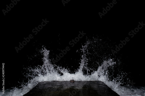 Splashing wave on the Black sea.