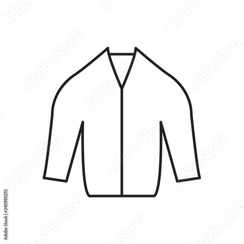 jacket line icon vector design graphic illustration