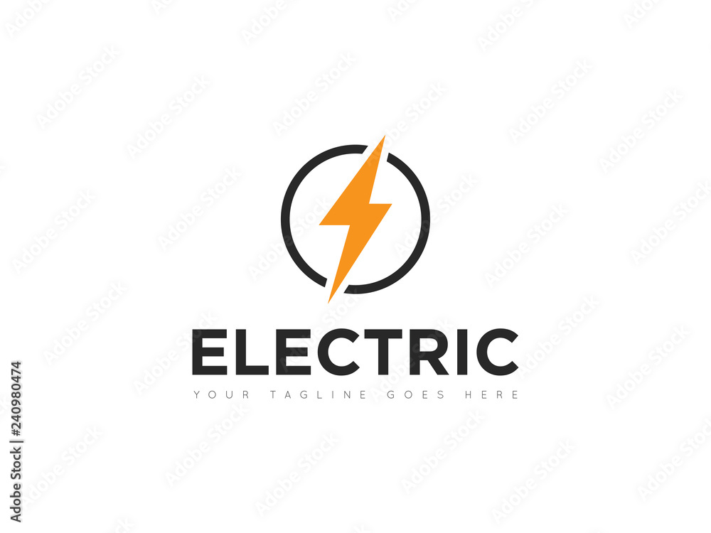 electric logo and icon vector illustration design template electric logo and icon vector illustration design template