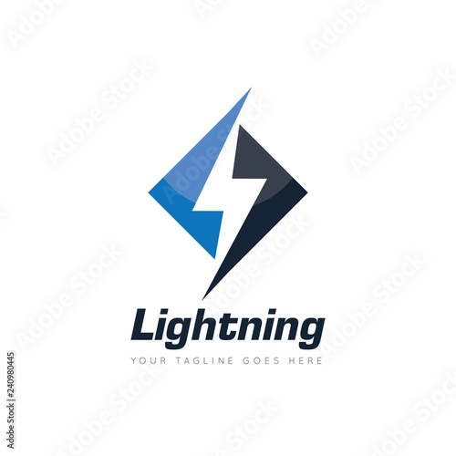 electric logo and icon vector illustration design template
