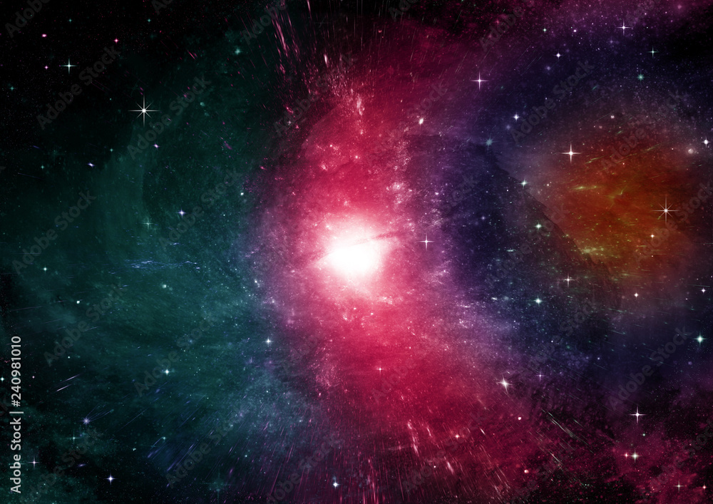 Fototapeta premium galaxy in a free space