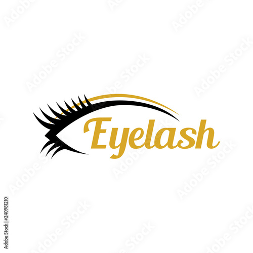 eyelash logo and icon vector ilustration design template