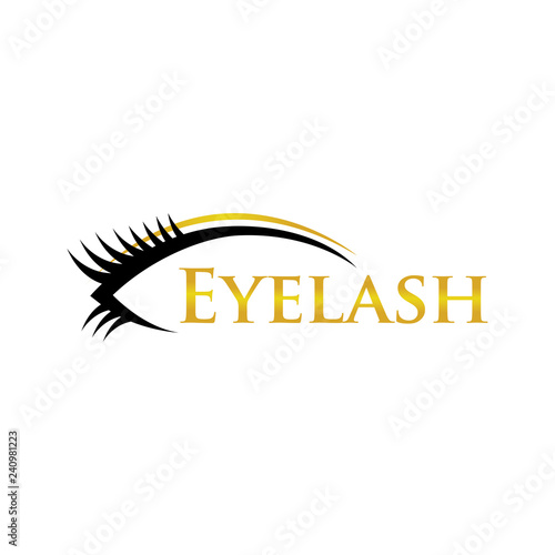 eyelash logo and icon vector ilustration design template