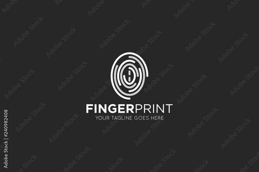 Finger print concept logo and icon design template Finger print concept logo and icon design template