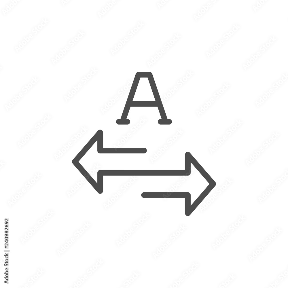 Translation line icon