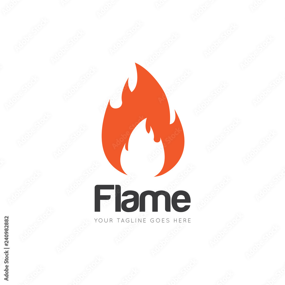flame logo and icon vector illustration design template flame logo and icon vector illustration design template