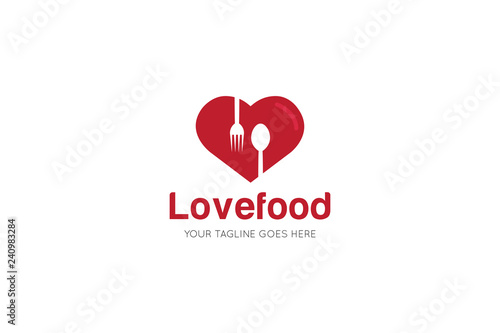 Wallpaper Mural love food logo and icon vector design template Torontodigital.ca