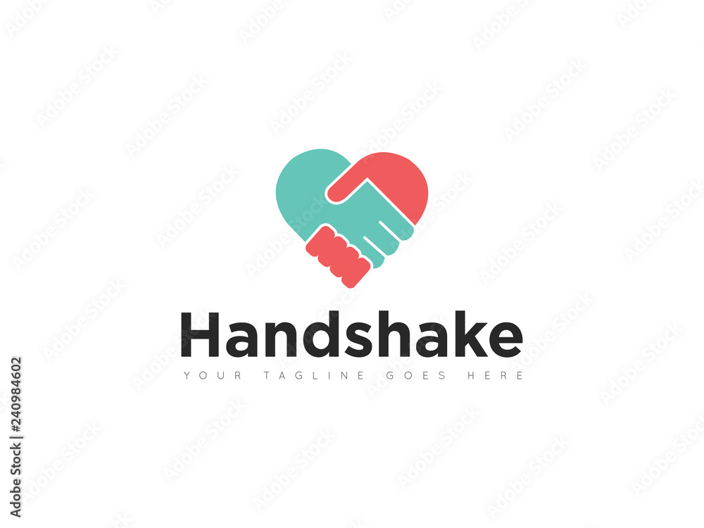people deal handshake logo and icon vector design template people deal handshake logo and icon vector design template