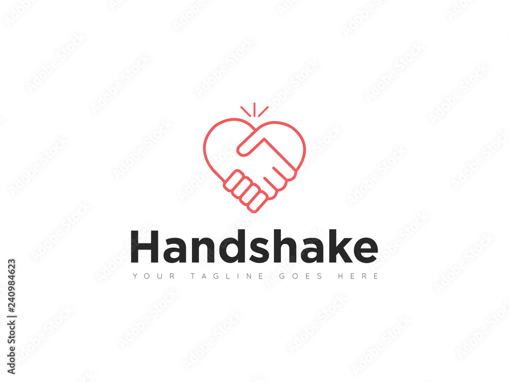 people deal handshake logo and icon vector design template people deal handshake logo and icon vector design template