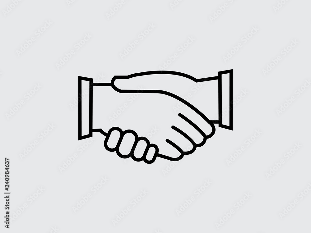 people deal handshake logo and icon vector design template people deal handshake logo and icon vector design template