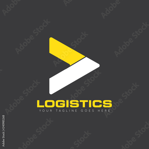 truck logistics logo and icon vector design template