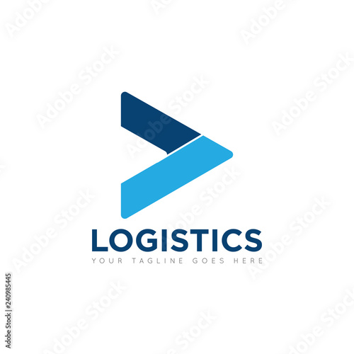 truck logistics logo and icon vector design template