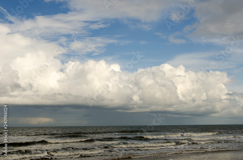 Wolken über der See, Langeoog, Nordsee, Insel