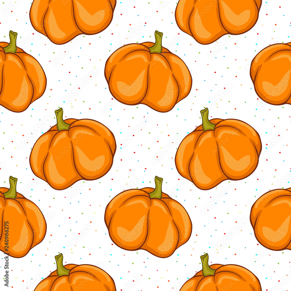 Pumpkin texture. Autumnal illustrative seamless pattern. Vector background. Pumpkin texture. Autumnal illustrative seamless pattern. Vector background.