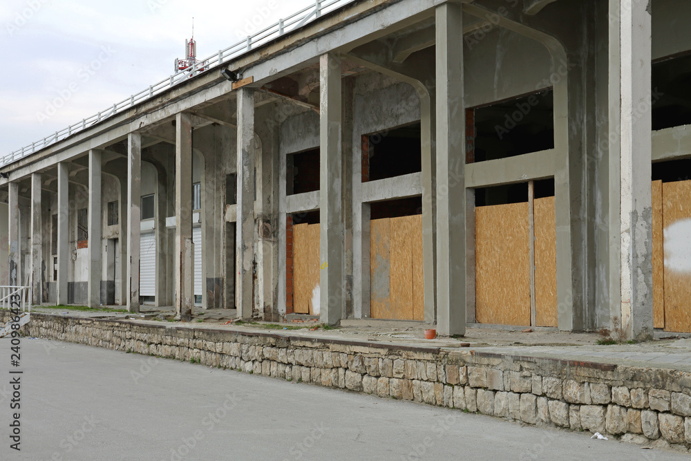 Boarded up Warehouse