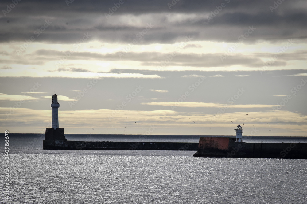 Fototapeta premium Aberdeen Harbour Mouth