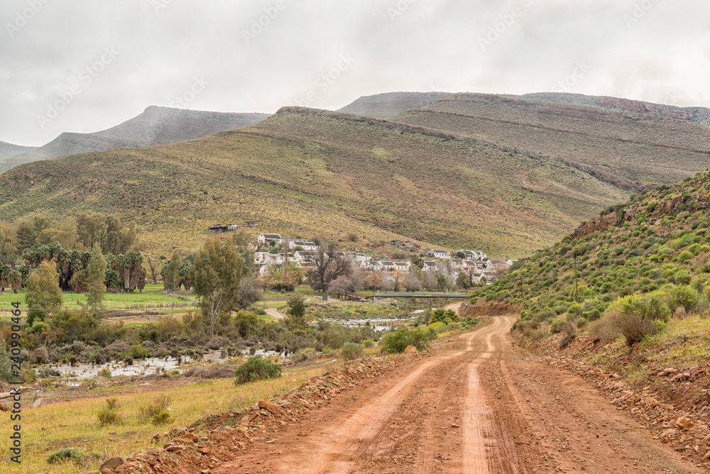 End of Kerskop or Eselbank Pass in the Cederberg Mountains