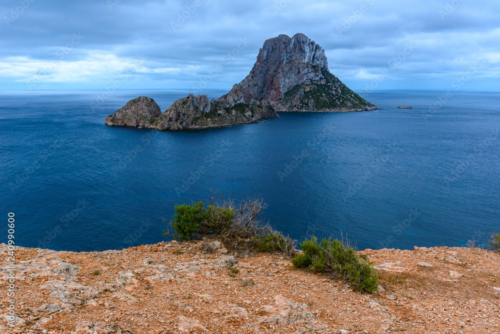 Es Vedra island from Ibiza, Spain
