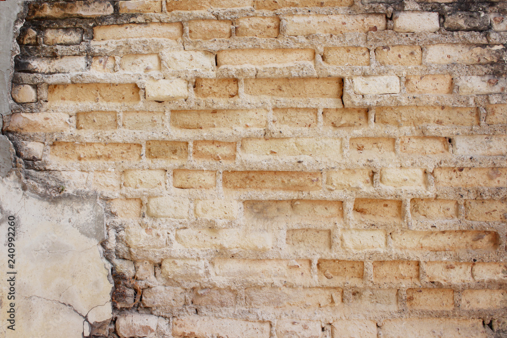 Ancient concrete brick wall decay seamless patterns texture for old background Ancient concrete brick wall decay seamless patterns texture for old background