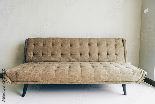 Fototapeta Naklejka Na Ścianę i Meble -  Modern fabric sofa in room