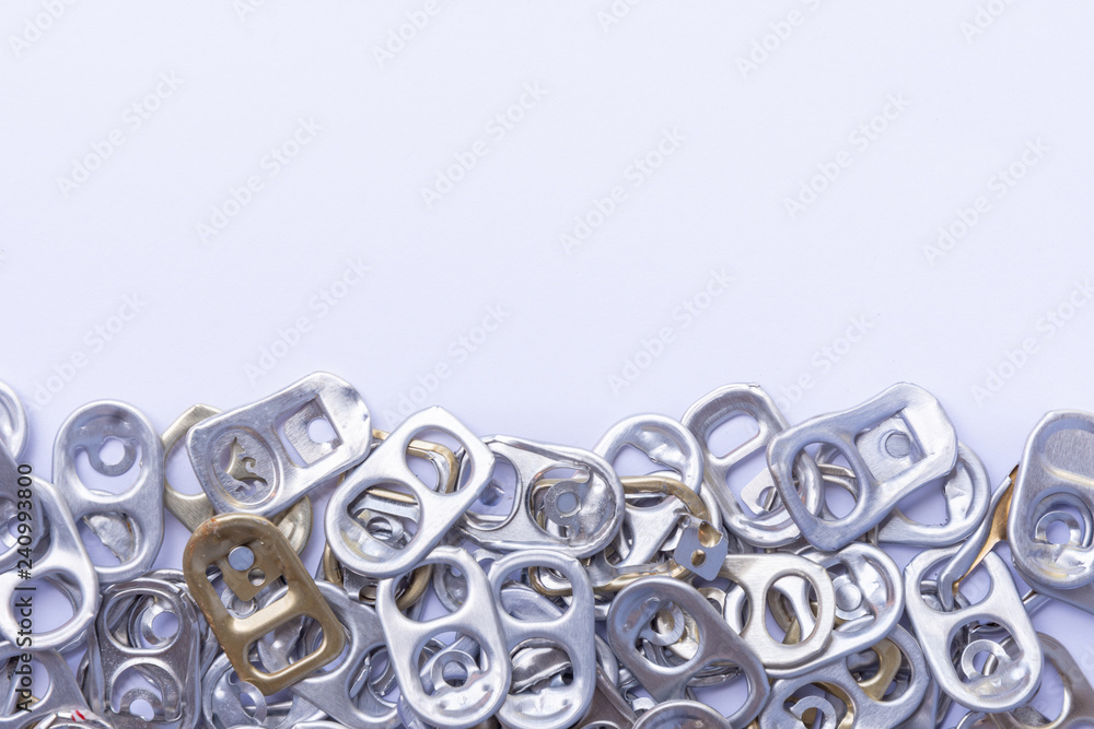 Ring pull background, Lid Cans, Background of many ring pull can opener.