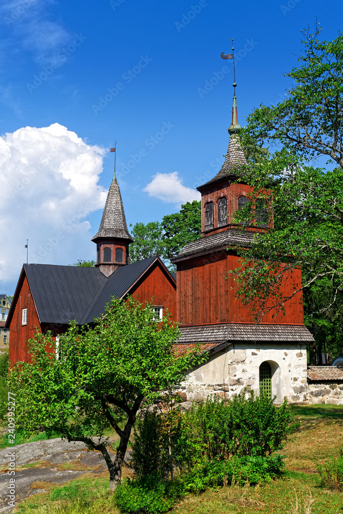 Alte Kirche in Fagervik in der Gemeinde Inkoo, Finnland