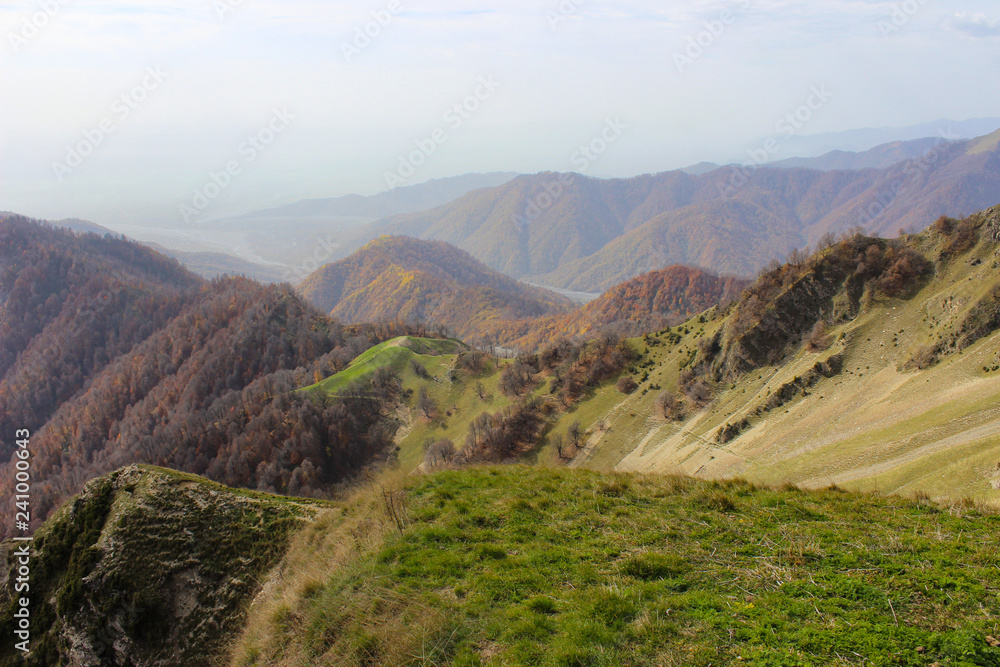 Fototapeta premium landscape with mountains and clouds