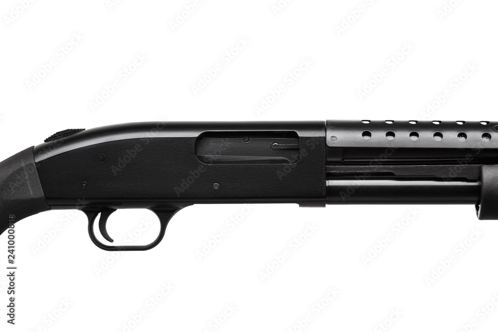 Shotgun isolated on white Shotgun isolated on white