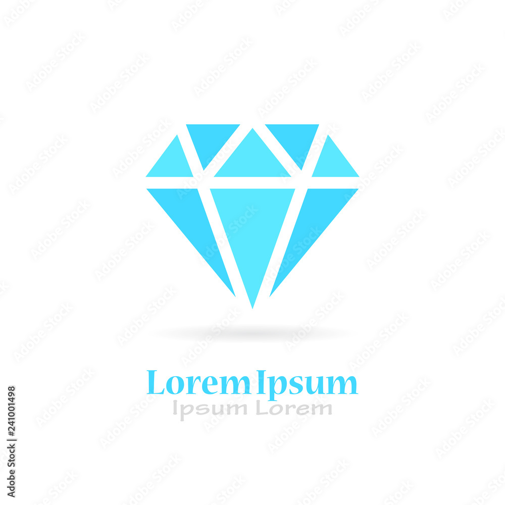Fototapeta premium Gem jewelry vector logo
