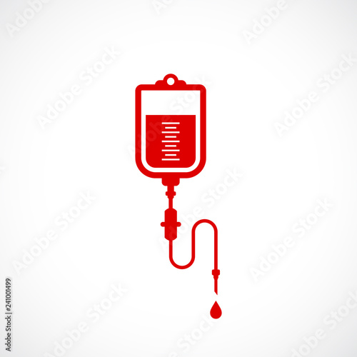 Blood pack vector icon