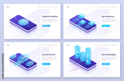 Fingerprint recognition, mobile app development, live chat servi