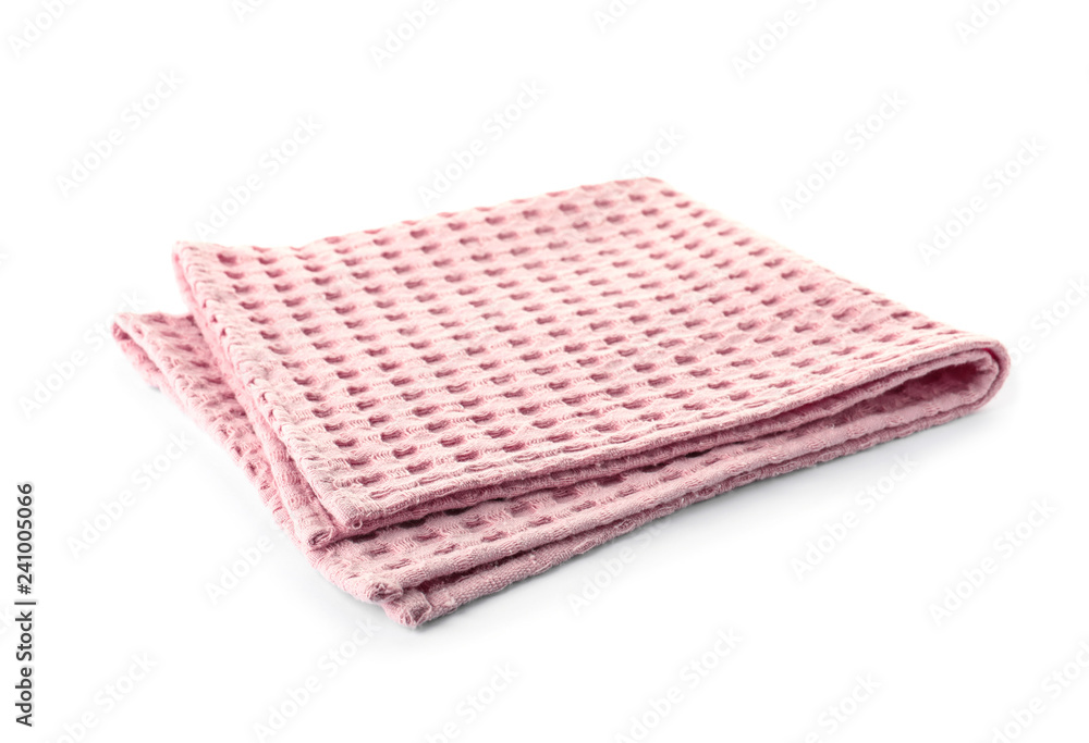 Waffle napkin for table setting on white background Waffle napkin for table setting on white background
