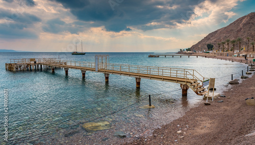 Marine Nature Reserve and Coral Reefs in Eilat - famous tourist resort and re...