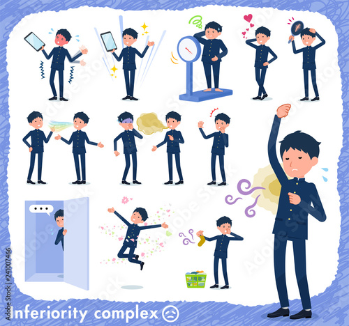 flat type school boy gakuran_complex