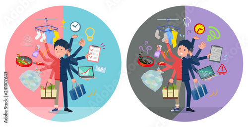 flat type school boy gakuran_mulch task switch