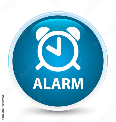 Alarm special prime blue round button