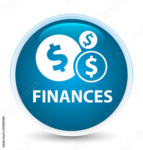 Finances (dollar sign) special prime blue round button