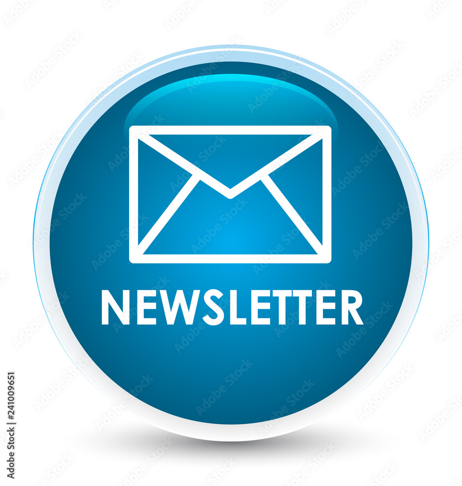 Newsletter special prime blue round button Newsletter special prime blue round button