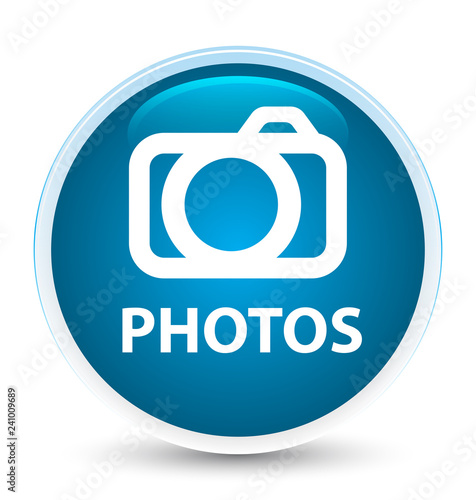Photos (camera icon) special prime blue round button