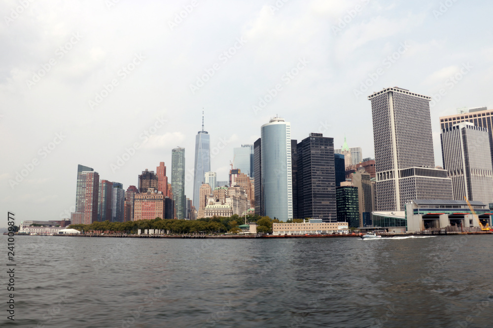 New York City panorama with Manhattan Skyline.