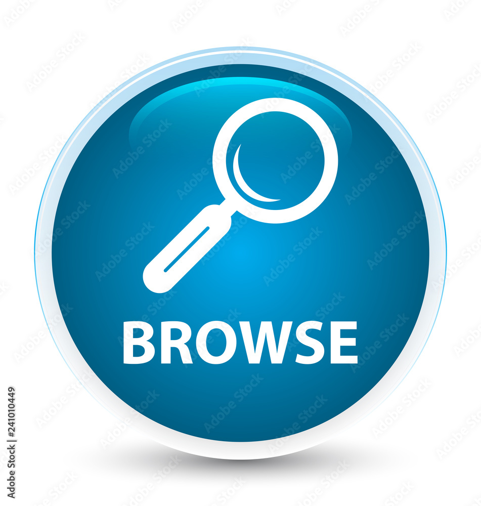 Browse special prime blue round button Browse special prime blue round button