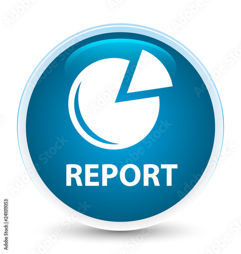 Report (graph icon) special prime blue round button