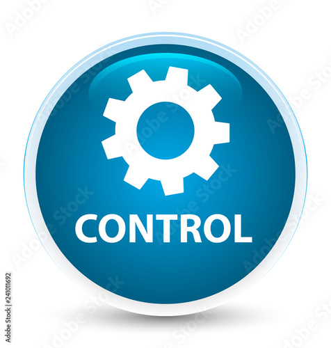 Control (settings icon) special prime blue round button