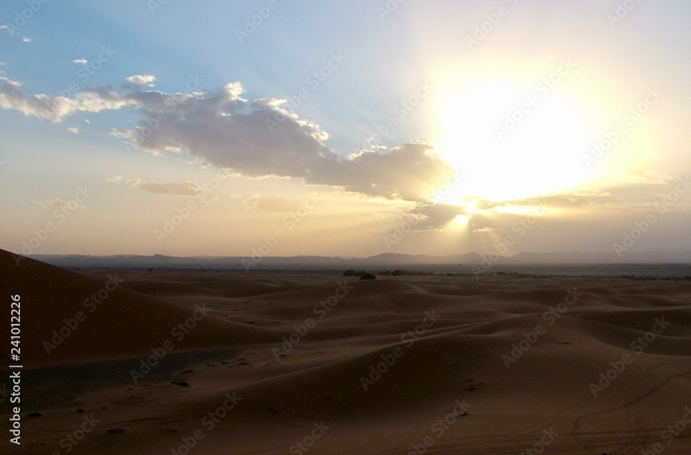 Sunset desert Marokko