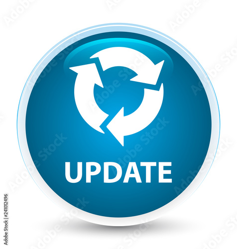 Update (refresh icon) special prime blue round button