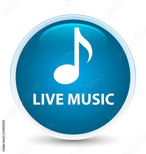Live music special prime blue round button